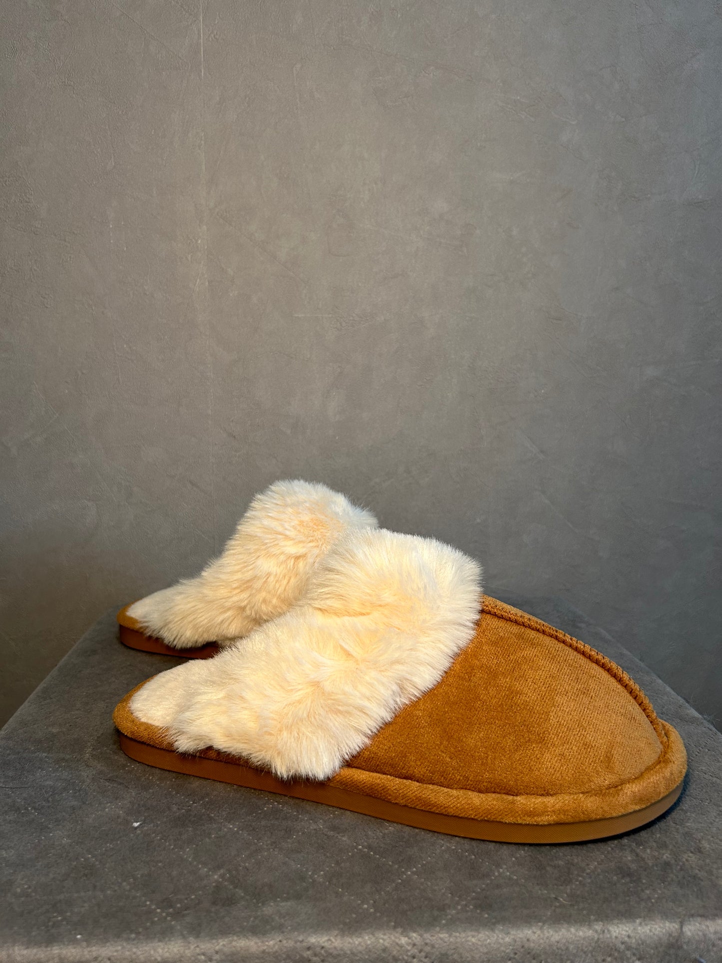 Teddy Pantoffels Camel