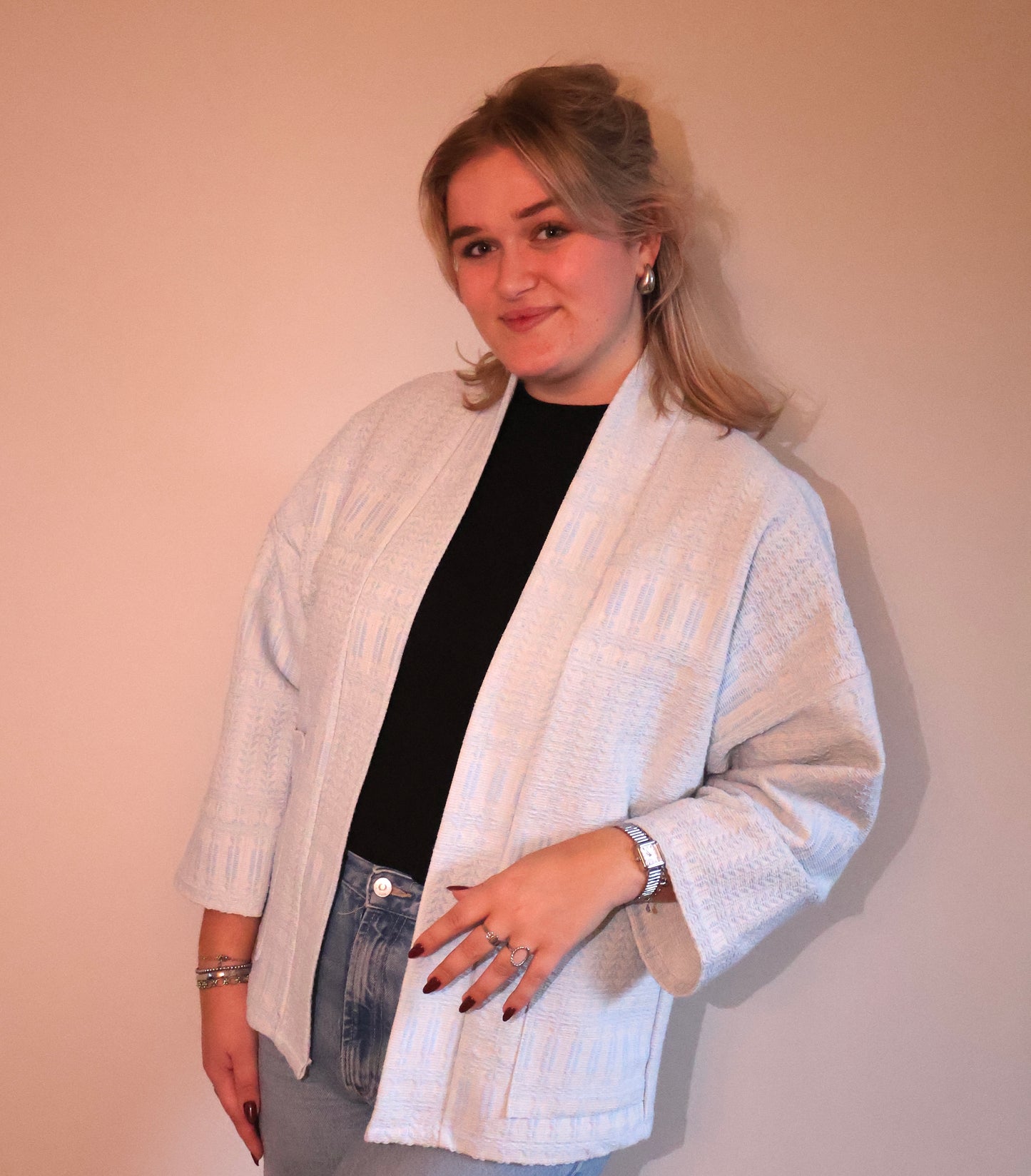 Jasje print Blauw