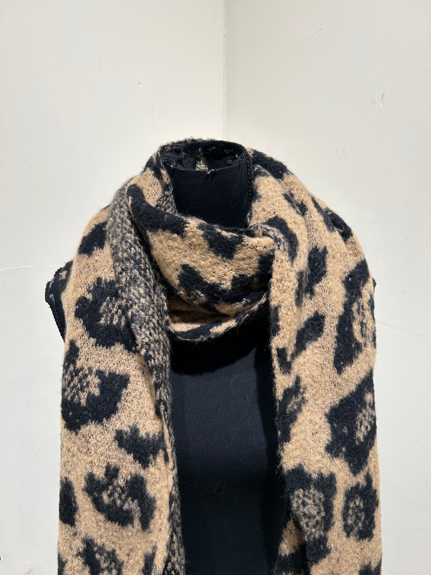 Sjaal Leopard bruin