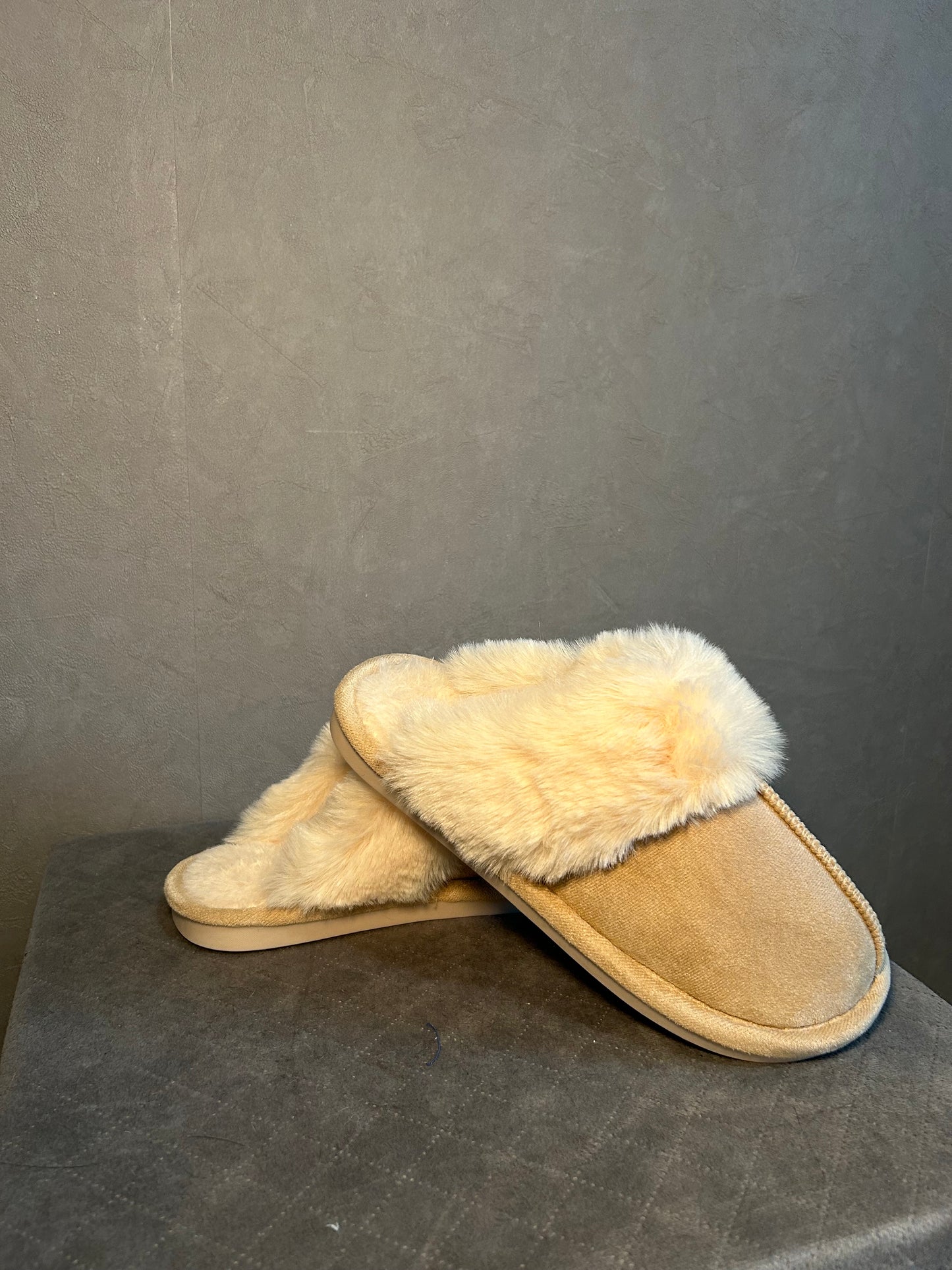 Teddy Pantoffels Camel