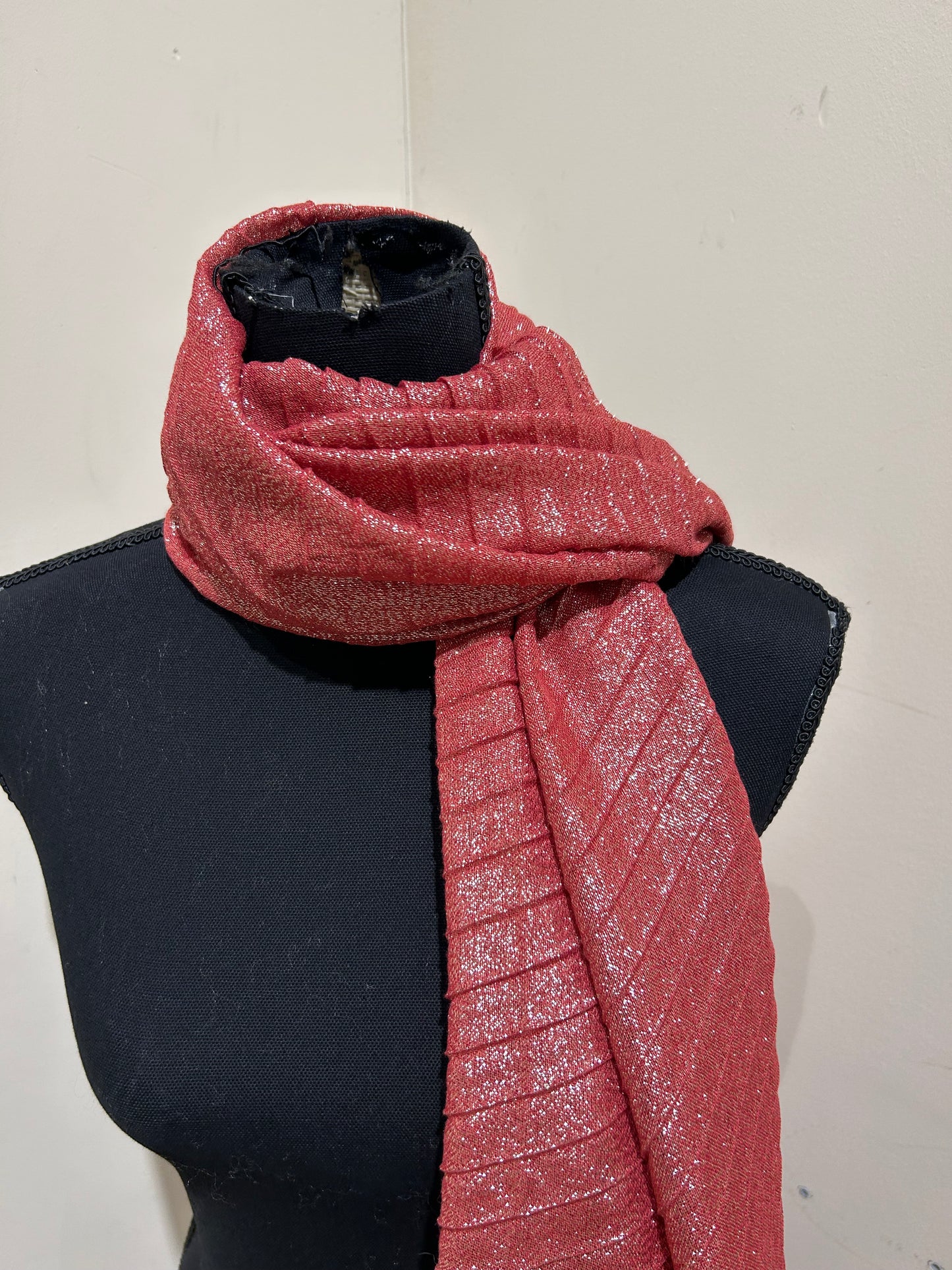 Sjaal glitter Bordeaux