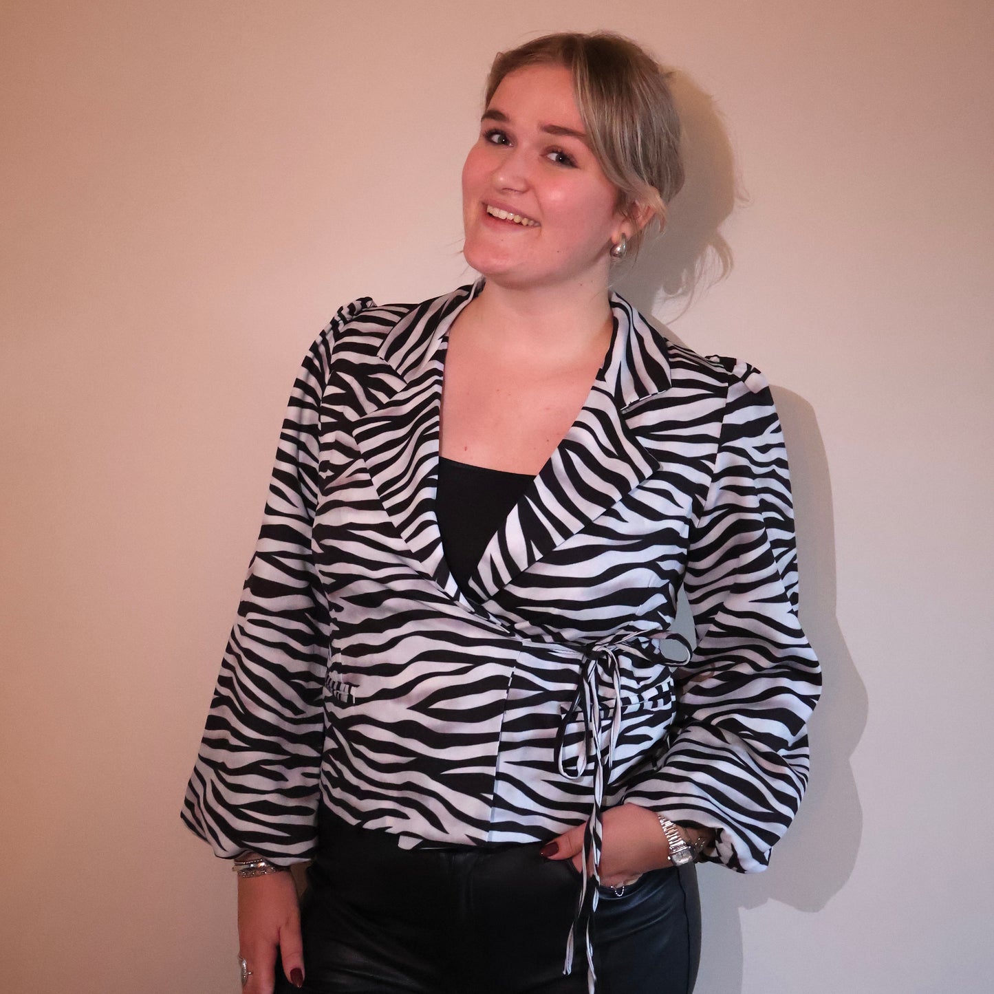 Blazer Fay Zebra Zwart