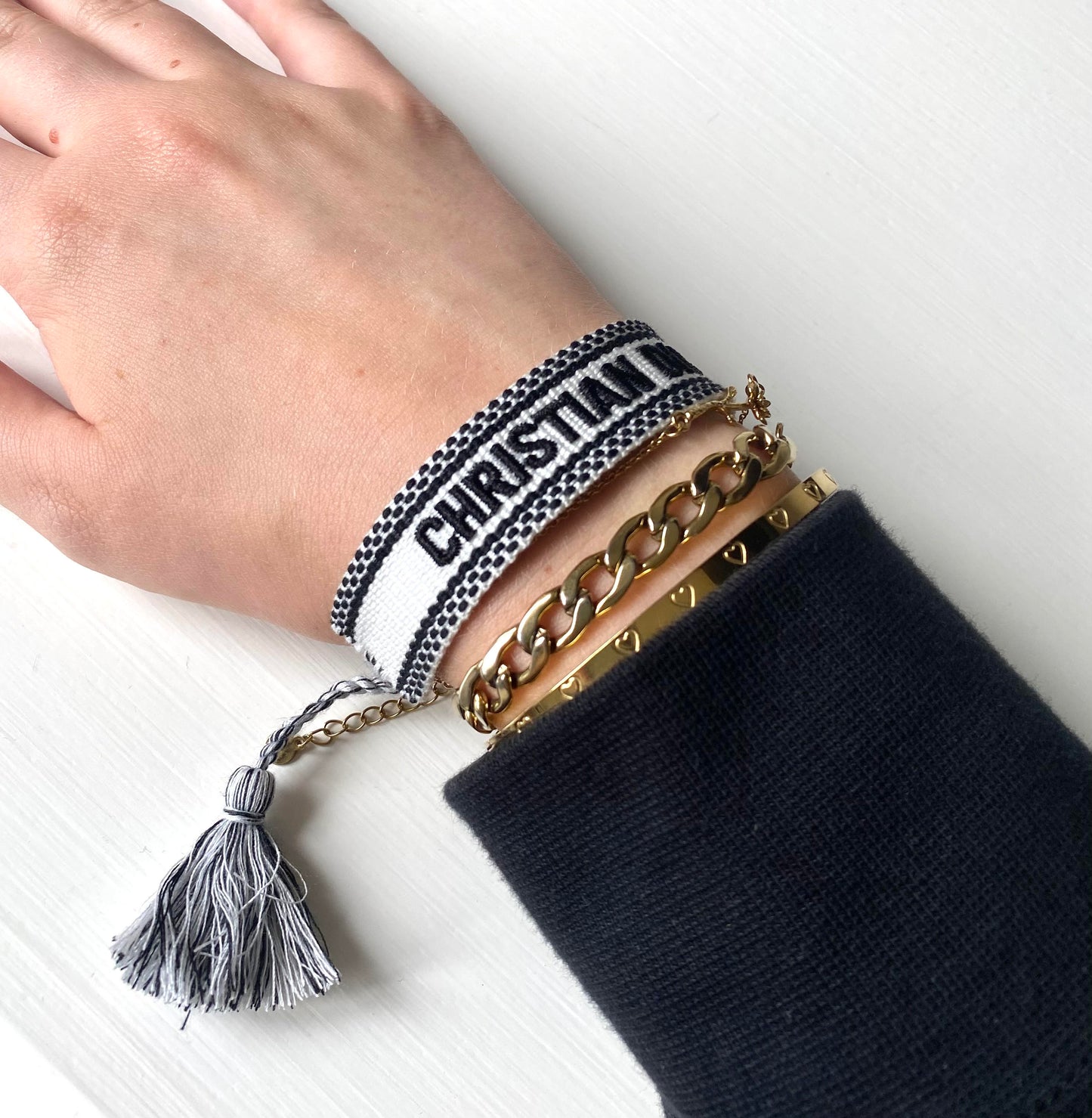 CD Armband Black & White