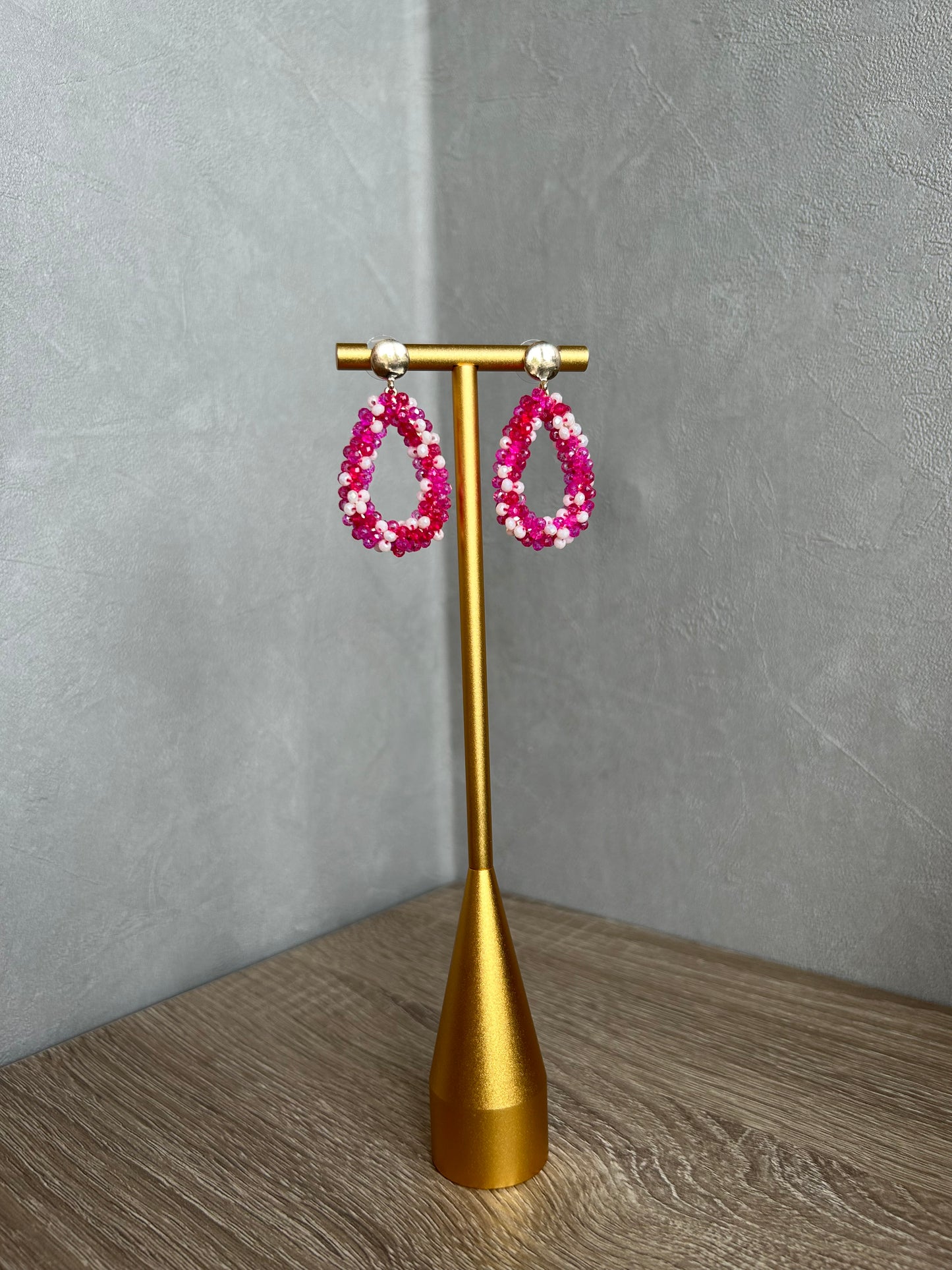 Earrings Pink/White