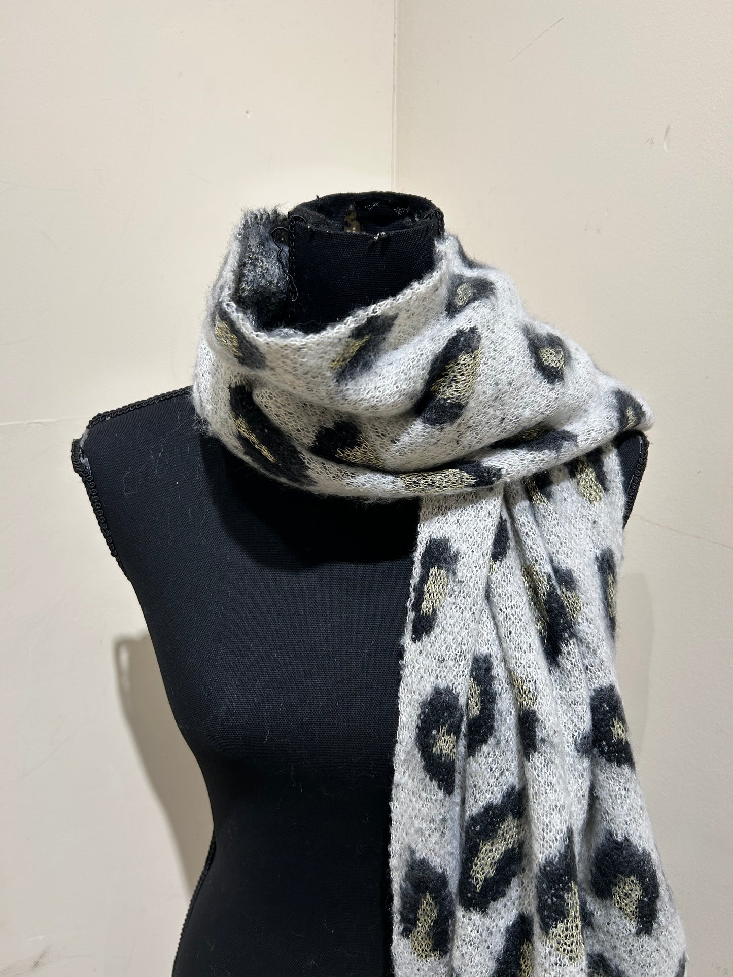 Sjaal Leopard Gold