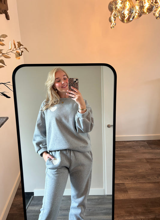 Jogging set Paris Grijs
