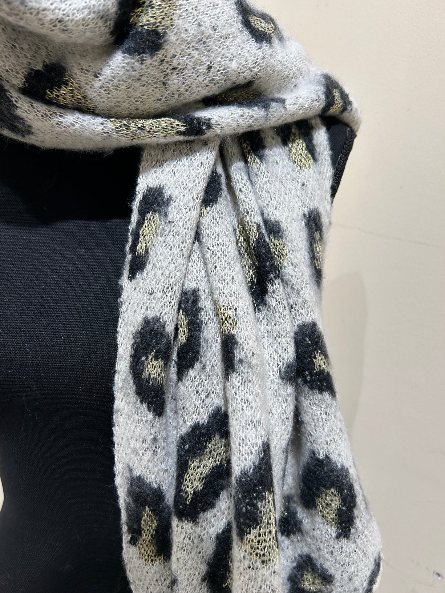 Sjaal Leopard Gold