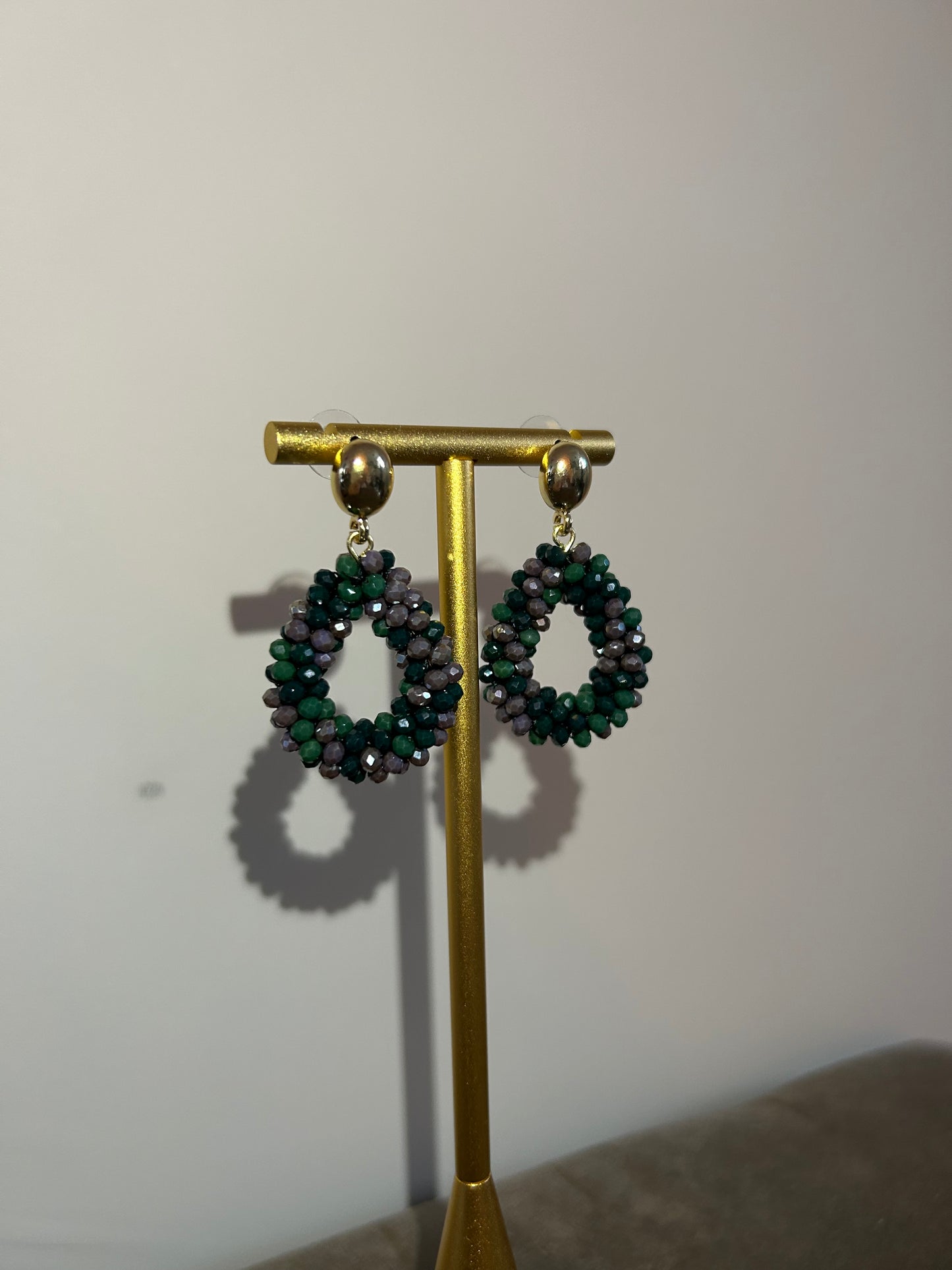 Oorbellen Green Diamond