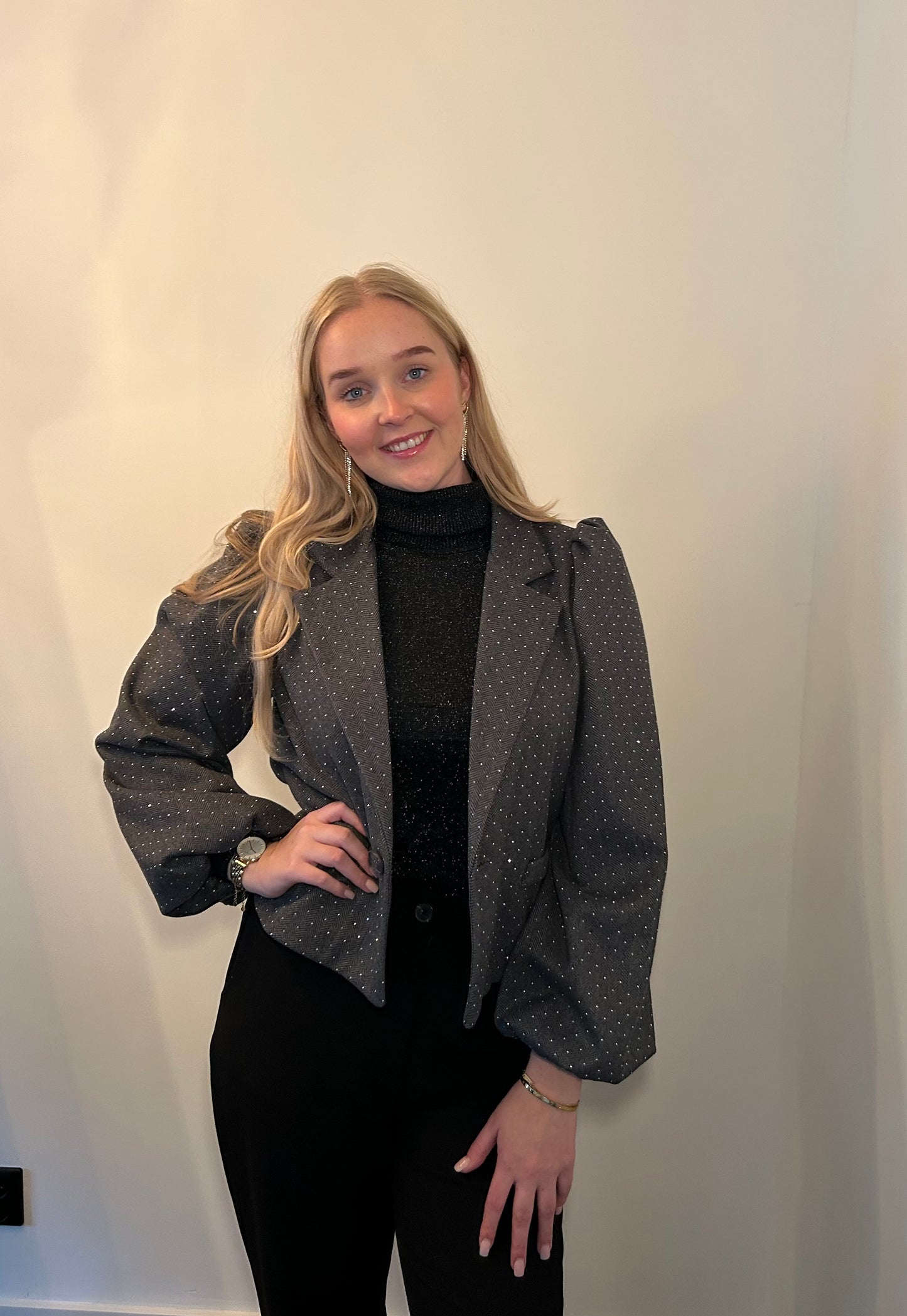 Blazer Puff Glitter
