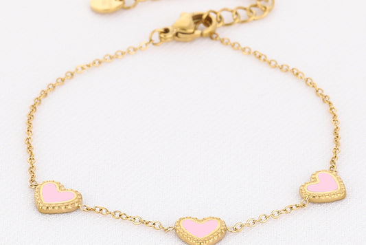 Armband Pink Hearts